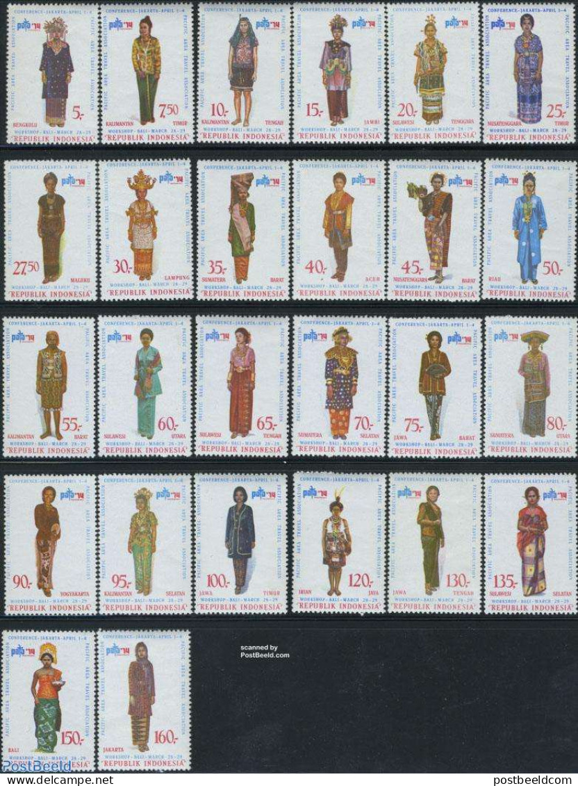 Indonesia 1974 Costumes 26v, Mint NH, Various - Costumes - Kostüme