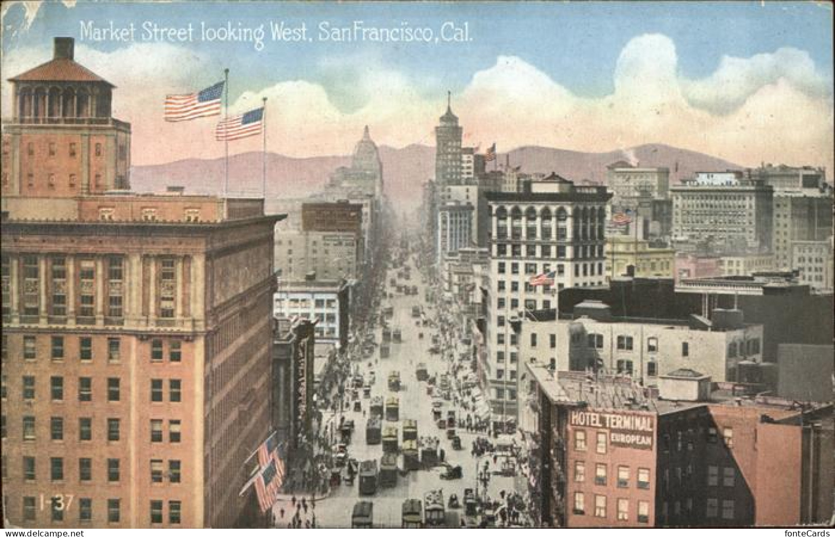 11356984 San_Francisco_California Market Street Looking West - Sonstige & Ohne Zuordnung