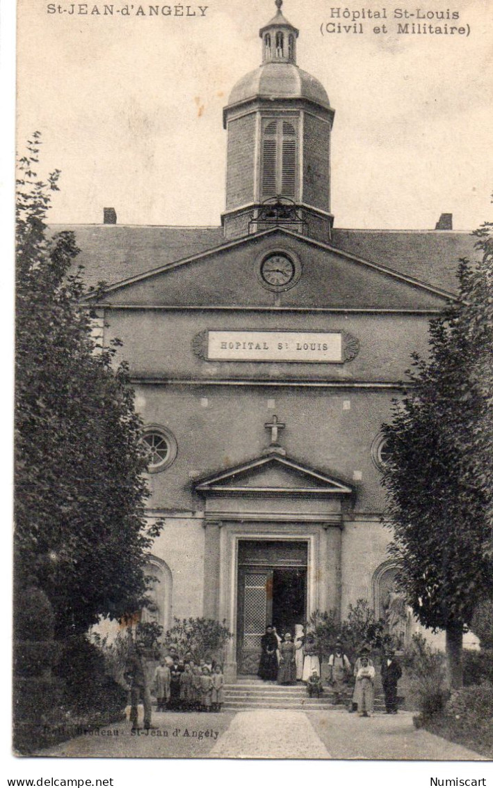 Saint-Jean-d'Angély Animée Hôpital Saint-Louis Civil Miltaire - Saint-Jean-d'Angely