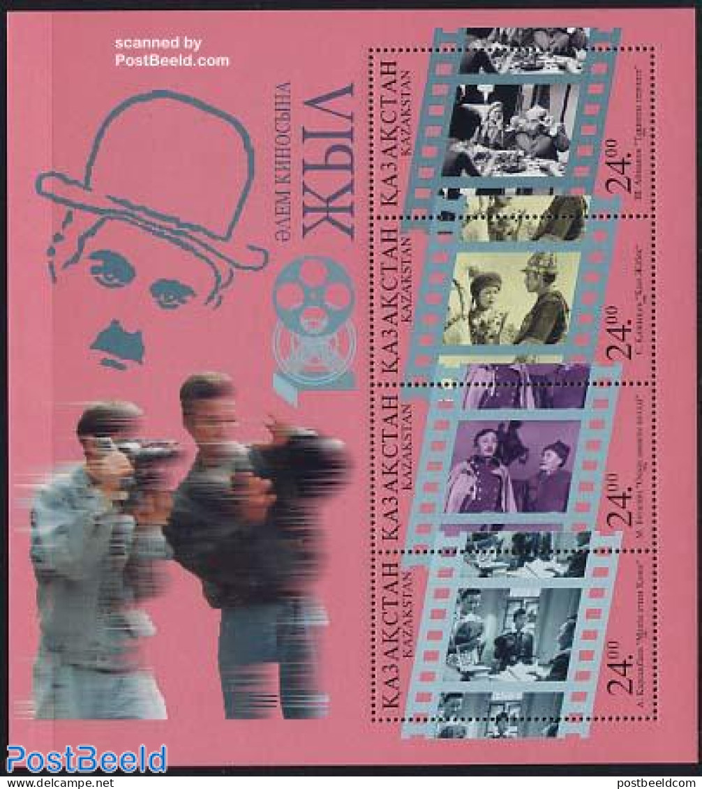 Kazakhstan 1996 Cinema Centenary S/s, Mint NH, Performance Art - Film - Movie Stars - Kino