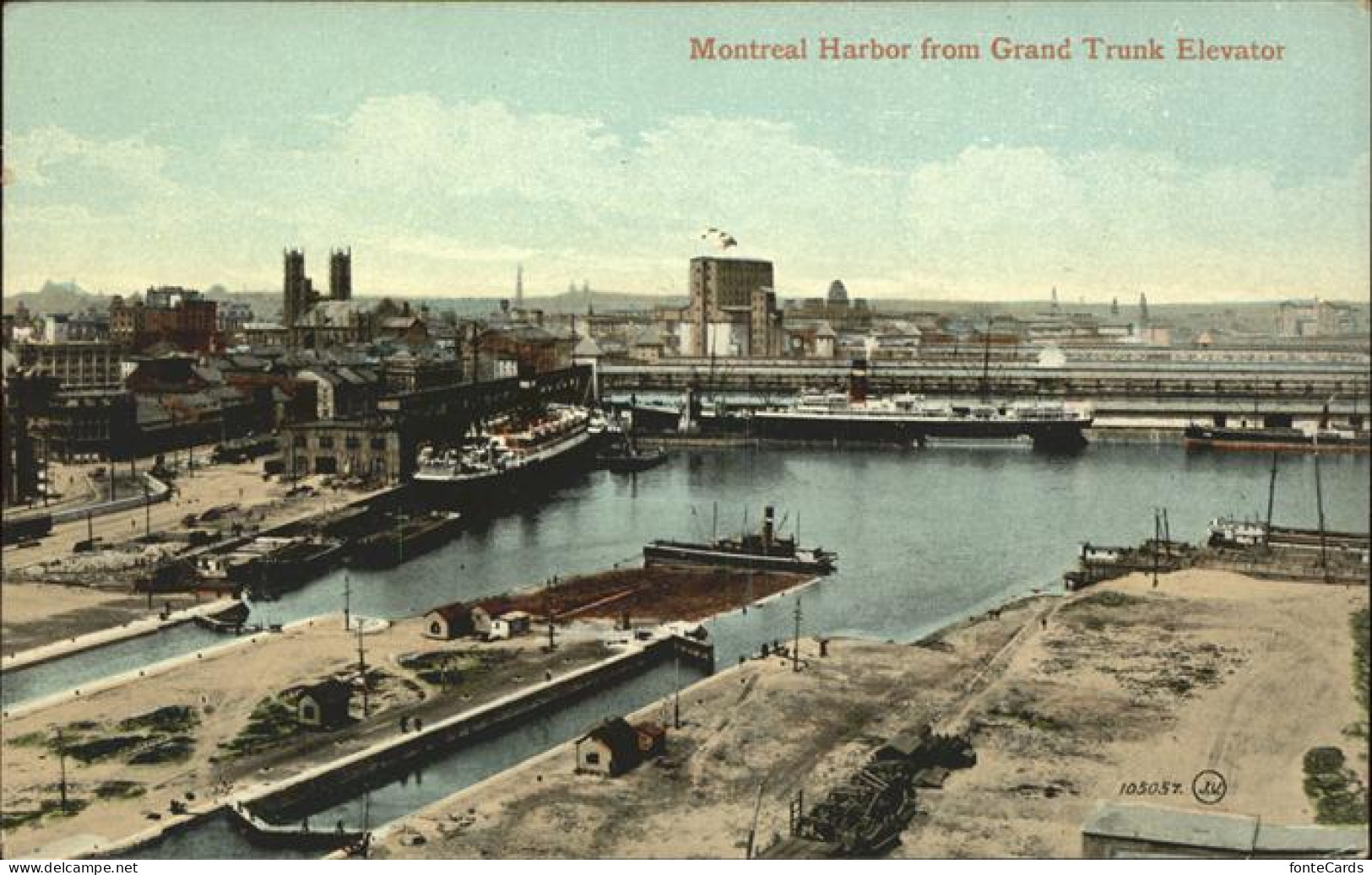 11356972 Montreal Quebec Harbour View From Grand Trunk Elevator Montreal - Ohne Zuordnung