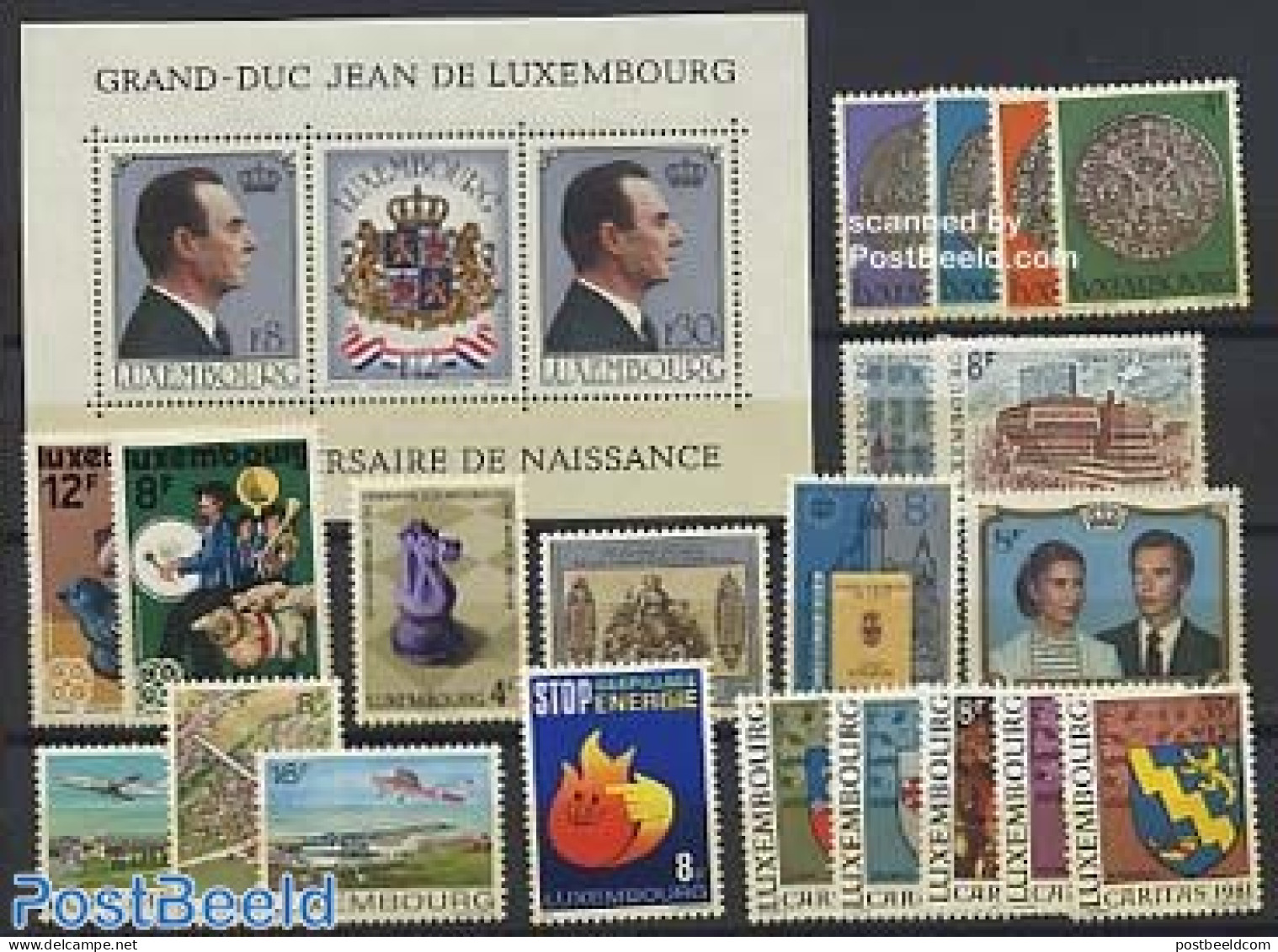 Luxemburg 1981 Yearset 1981 (21v+1s/s), Mint NH, Various - Yearsets (by Country) - Nuevos