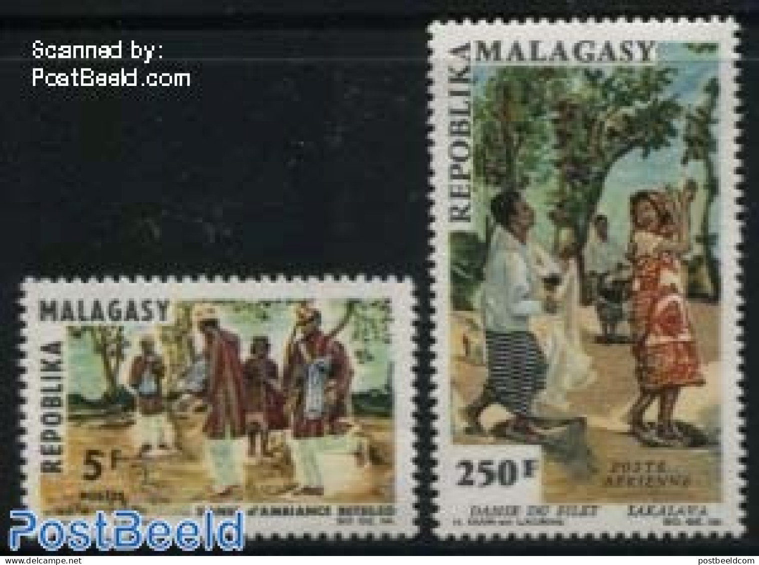 Madagascar 1966 Dances 2v, Mint NH, Performance Art - Dance & Ballet - Tanz
