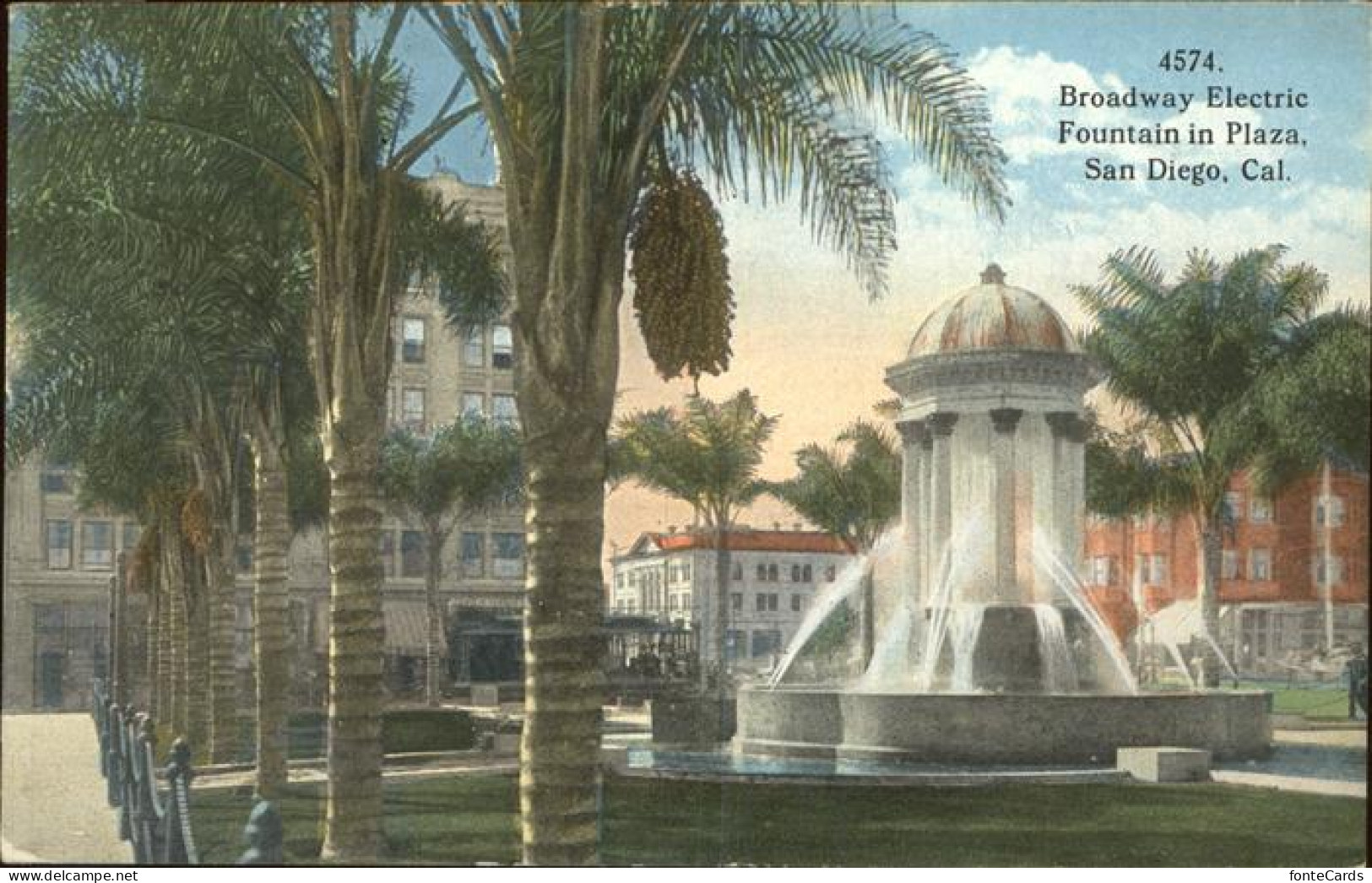 11356966 San_Diego_California Broadway Electric Fountain In Plaza - Altri & Non Classificati