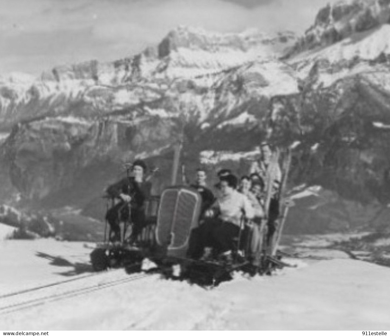 74 CORDON . LE TELETRAINEAU .  VUE SUR LES AIGUILLES DE WARRENS - Sonstige & Ohne Zuordnung