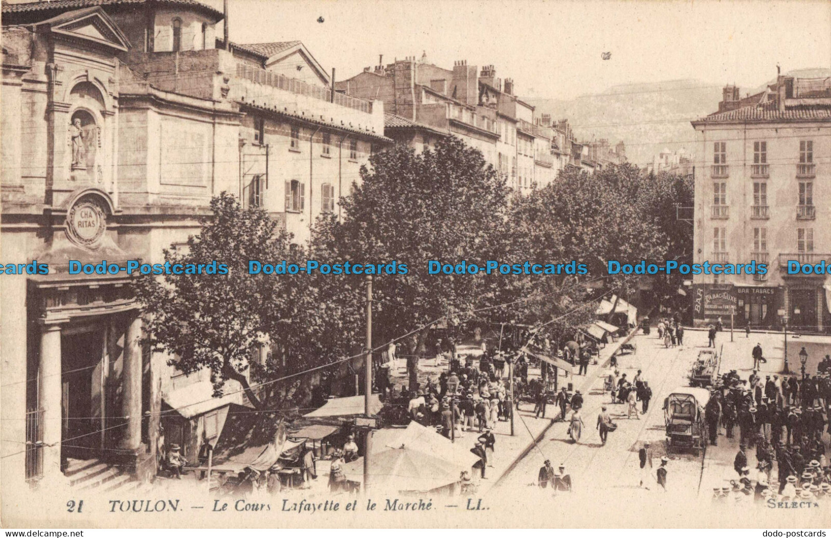 R088007 Toulon. Le Cours Lafayette Et Le Marche. LL. Selecta. Levy Fils - Monde