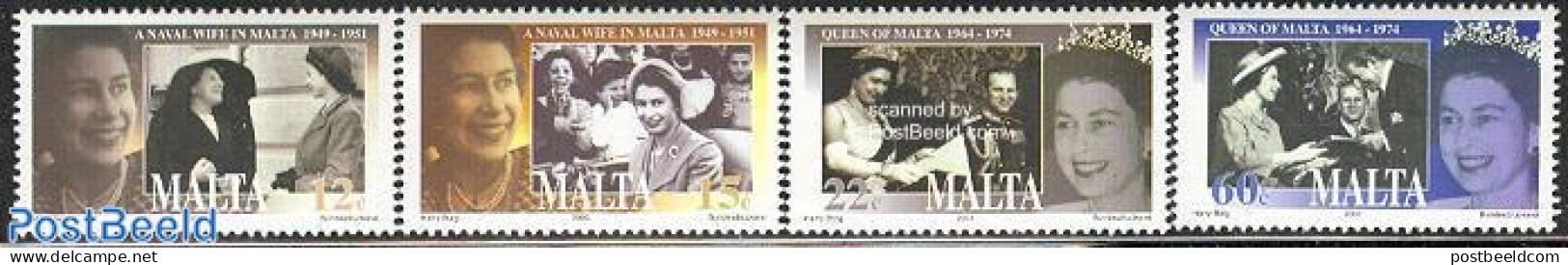 Malta 2003 Golden Jubilee 4v, Mint NH, History - Kings & Queens (Royalty) - Familles Royales