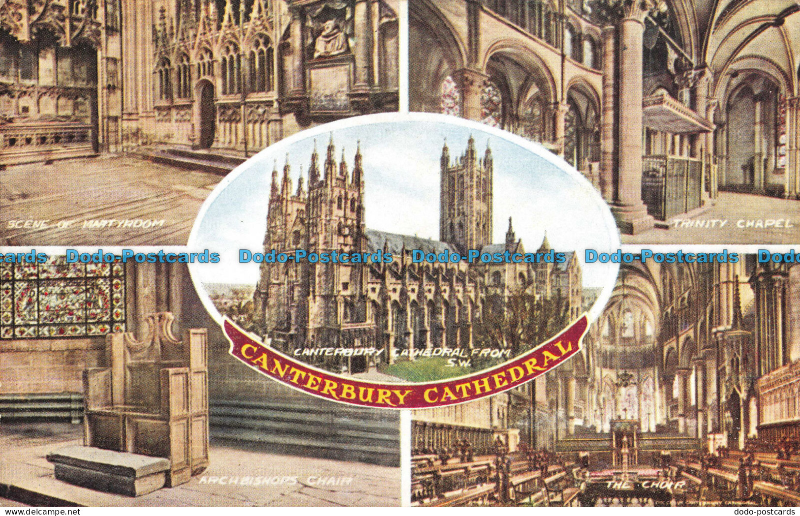 R086290 Canterbury Cathedral. Valesque. Valentine. Multi View - Monde