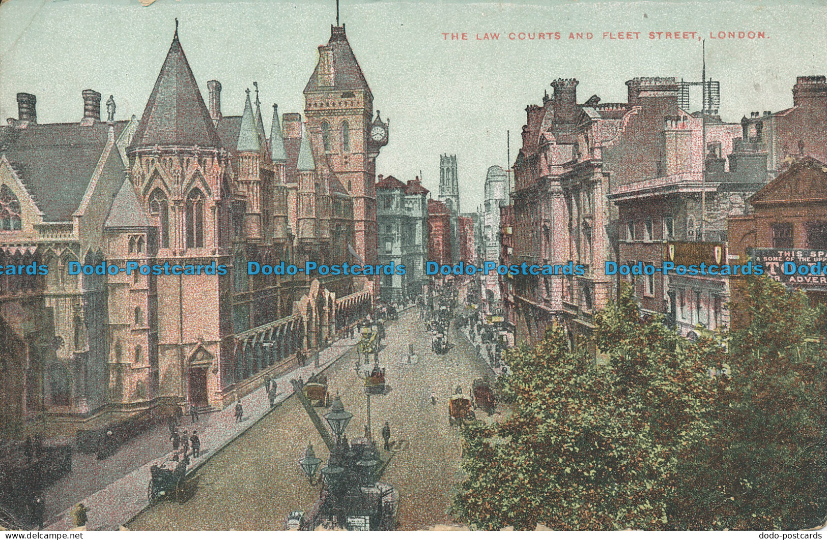 R086294 The Law Courts And Fleet Street. London. 1907 - Andere & Zonder Classificatie