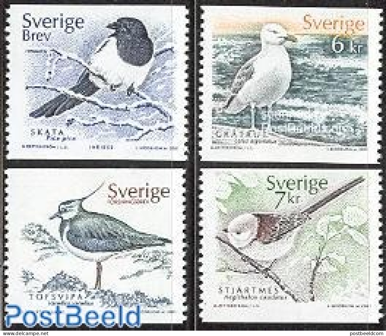 Sweden 2001 Birds 4v, Mint NH, Nature - Birds - Nuevos