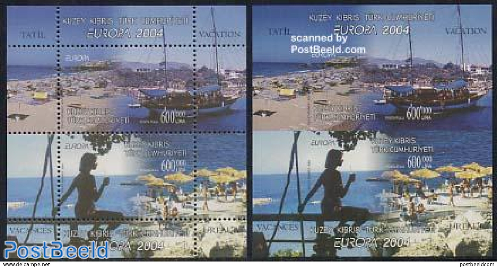 Turkish Cyprus 2004 Europa 2 S/s (perforated & Imperforated), Mint NH, History - Transport - Various - Europa (cept) -.. - Bateaux