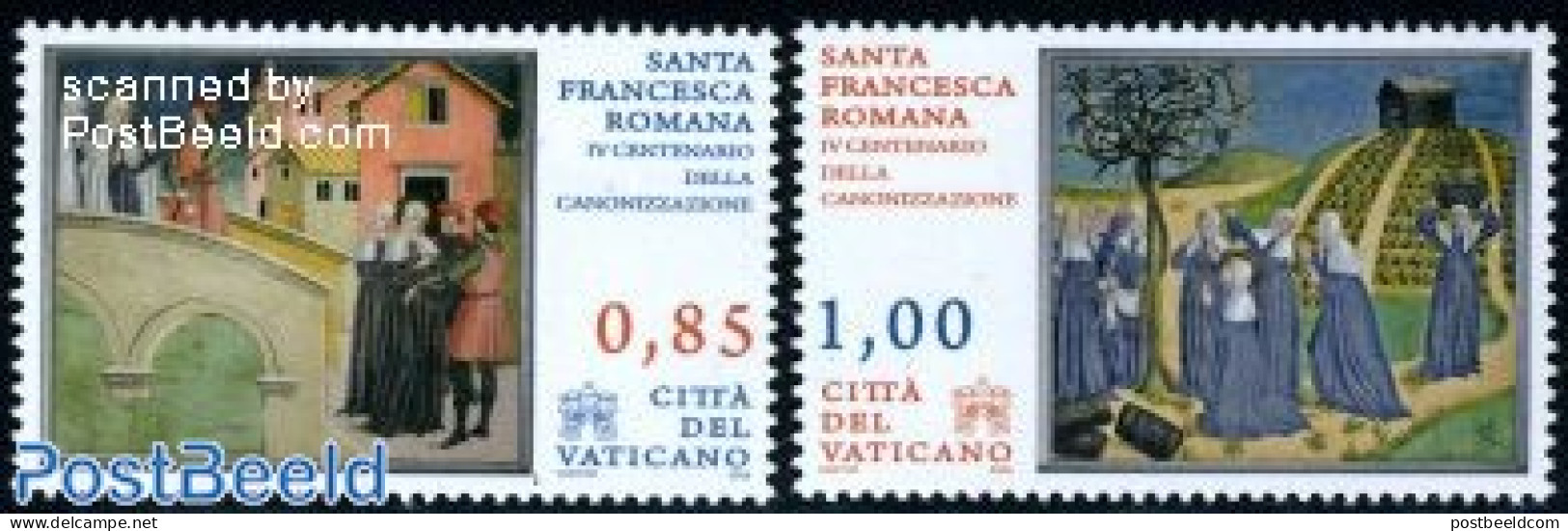 Vatican 2009 Holy Francesca Romana 2v, Mint NH, Religion - Religion - Art - Bridges And Tunnels - Neufs