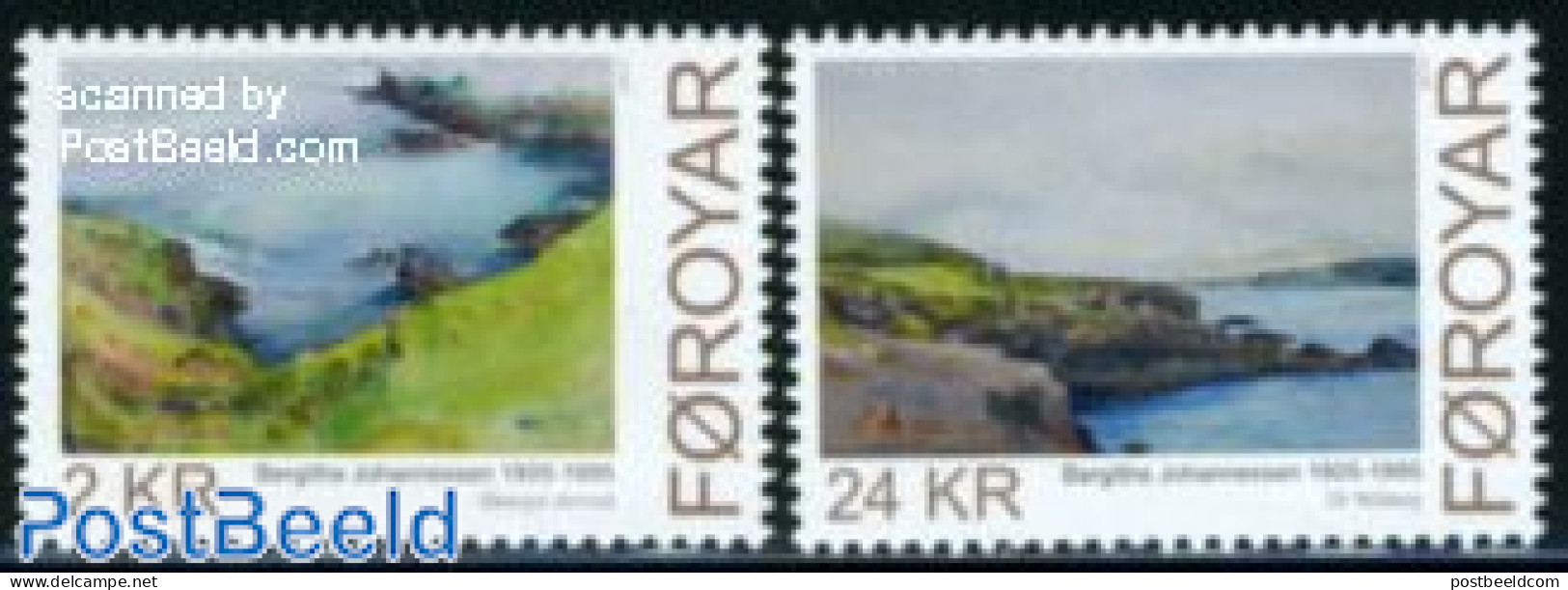 Faroe Islands 2011 Art, Bergithe Johannessen 2v, Mint NH, Art - Modern Art (1850-present) - Paintings - Andere & Zonder Classificatie