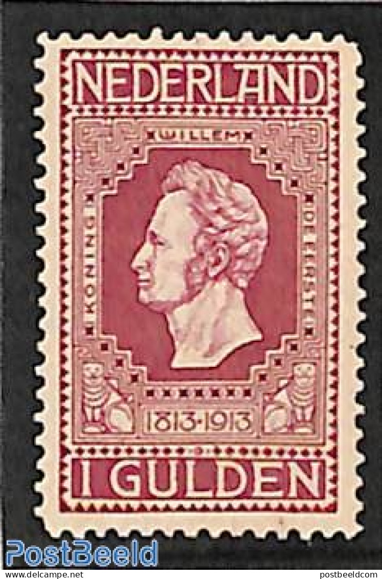 Netherlands 1913 1G, Perf. 11.5x11, Stamp Out Of Set, Unused (hinged) - Ungebraucht