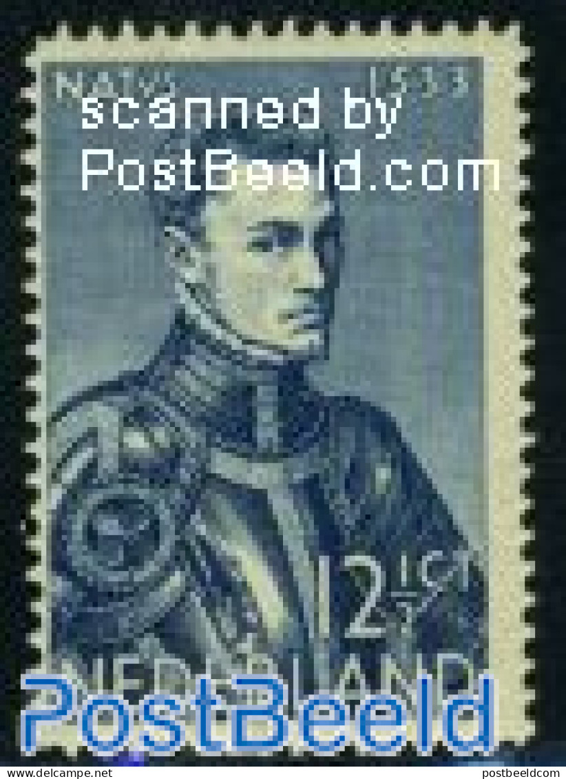 Netherlands 1933 12.5c, Prince Willem I, Stamp Out Of Set, Mint NH, History - Kings & Queens (Royalty) - Ungebraucht