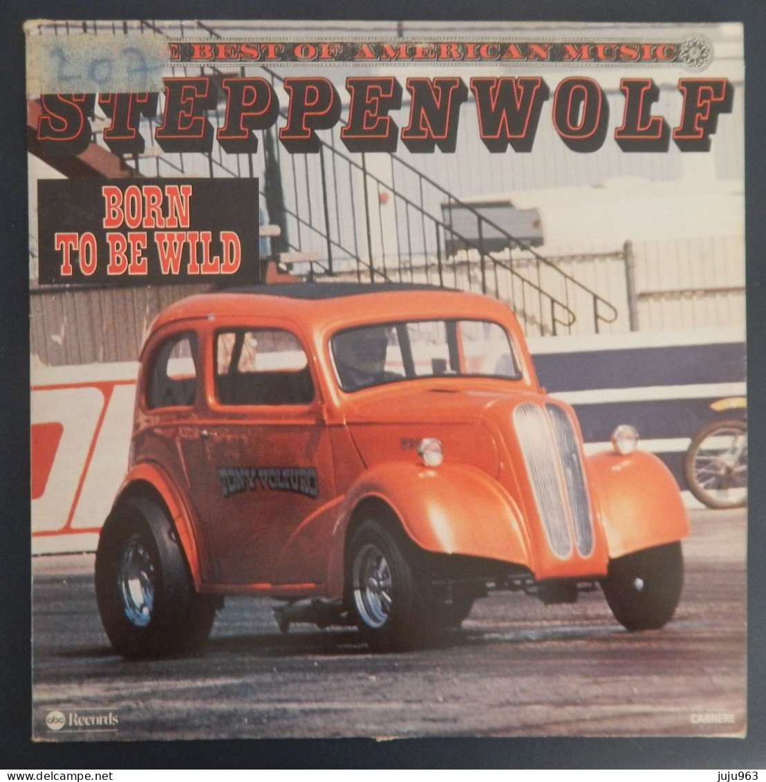 VINYL LP 33 TOURS STEPPENWOLF "BORN TO BE WILD" POCHETTE AVEC SCOTCH NUMEROTE- BON ETAT D ECOUTE RARE 2 SCANS - Rock