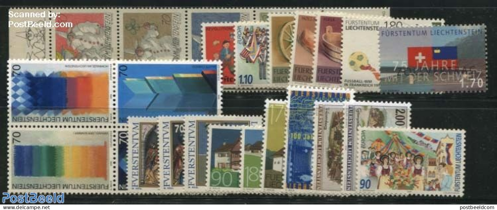 Liechtenstein 1998 Yearset 1998 (25v), Mint NH, Various - Yearsets (by Country) - Nuevos