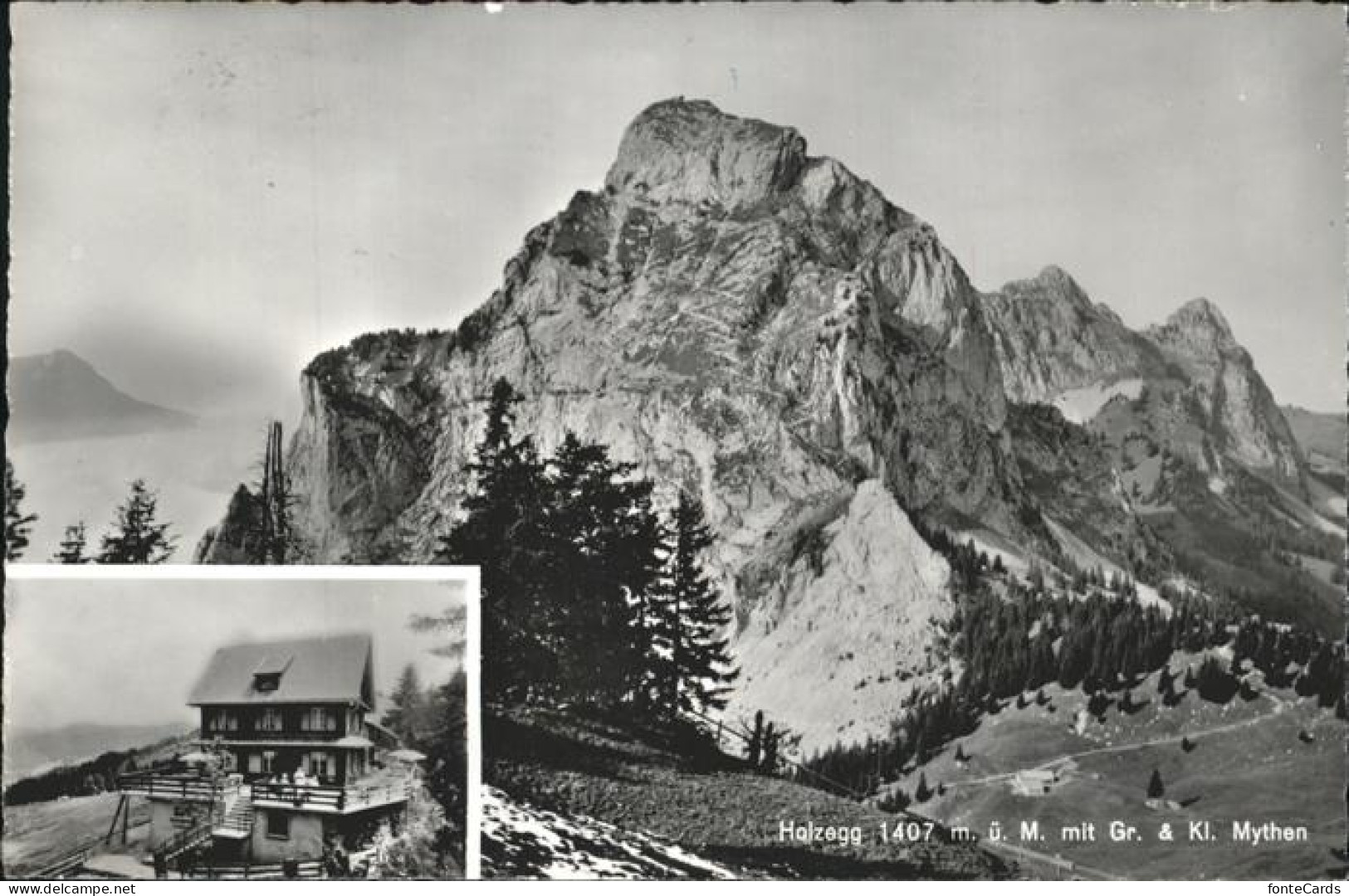 11353986 Holzegg Berggasthaus Blick Zu Den Mythen Holzegg - Autres & Non Classés