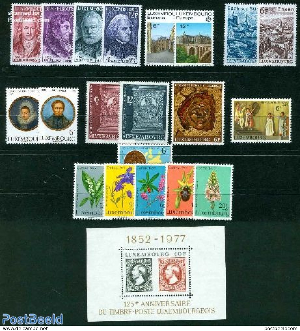 Luxemburg 1977 Yearset 1977, Complete, 20v +, Mint NH, Various - Yearsets (by Country) - Nuevos