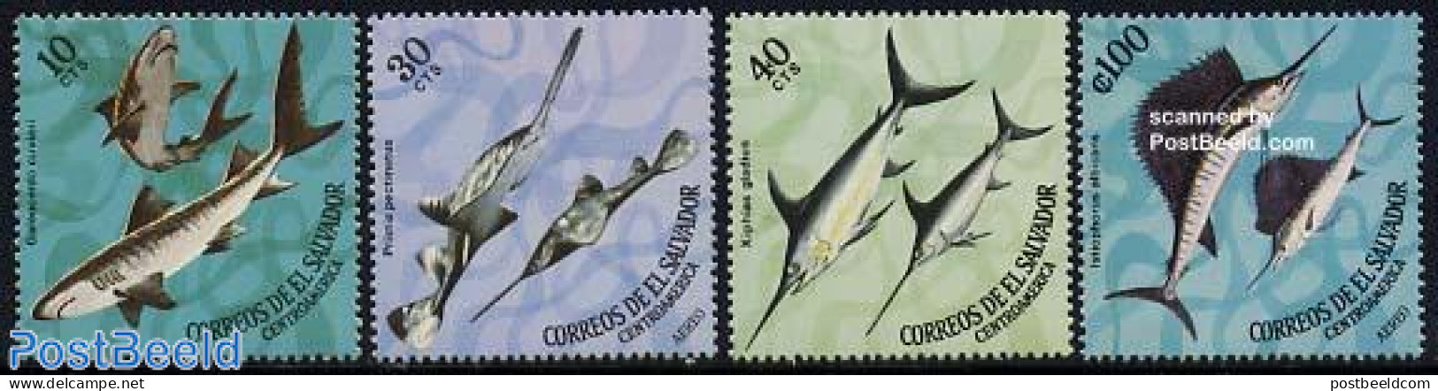 El Salvador 1971 Fish 4v, Mint NH, Nature - Fish - Vissen