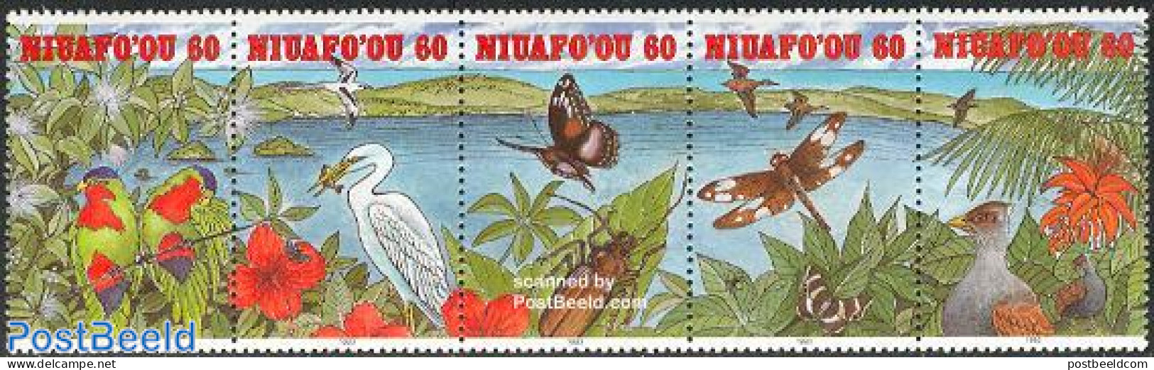 Niuafo'ou 1993 Vai Lahi Lake 5v [::::], Mint NH, Nature - Birds - Butterflies - Other & Unclassified