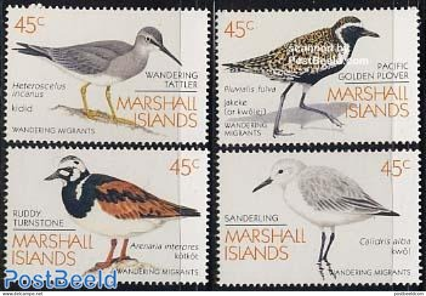 Marshall Islands 1989 Birds 4v, Mint NH, Nature - Birds - Andere & Zonder Classificatie