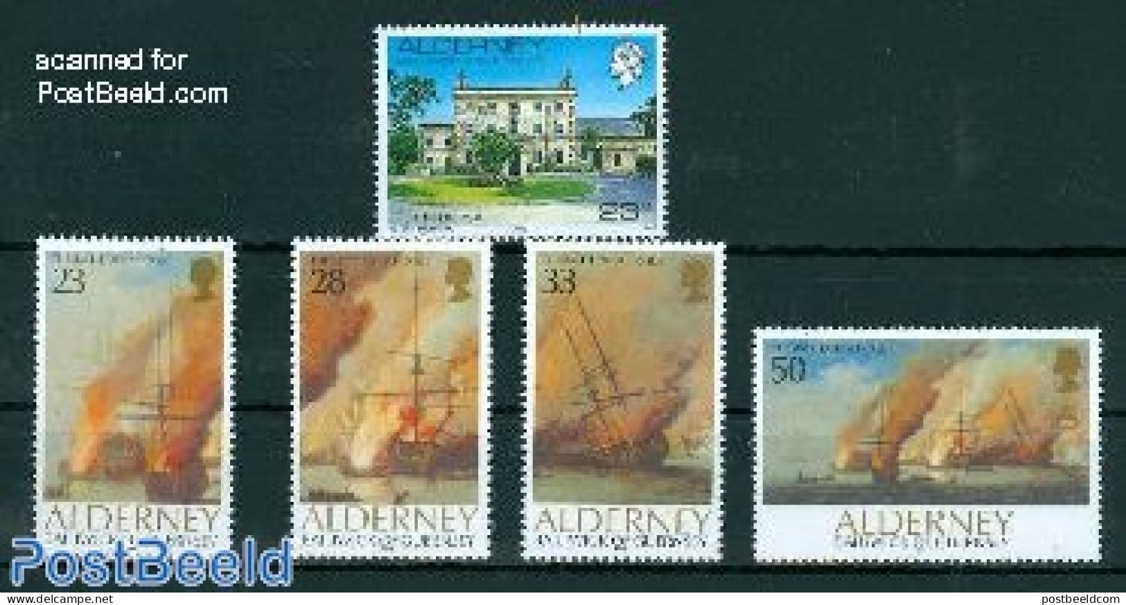 Alderney 1992 Yearset 1992, Complete, 5v, Mint NH, Various - Yearsets (by Country) - Ohne Zuordnung