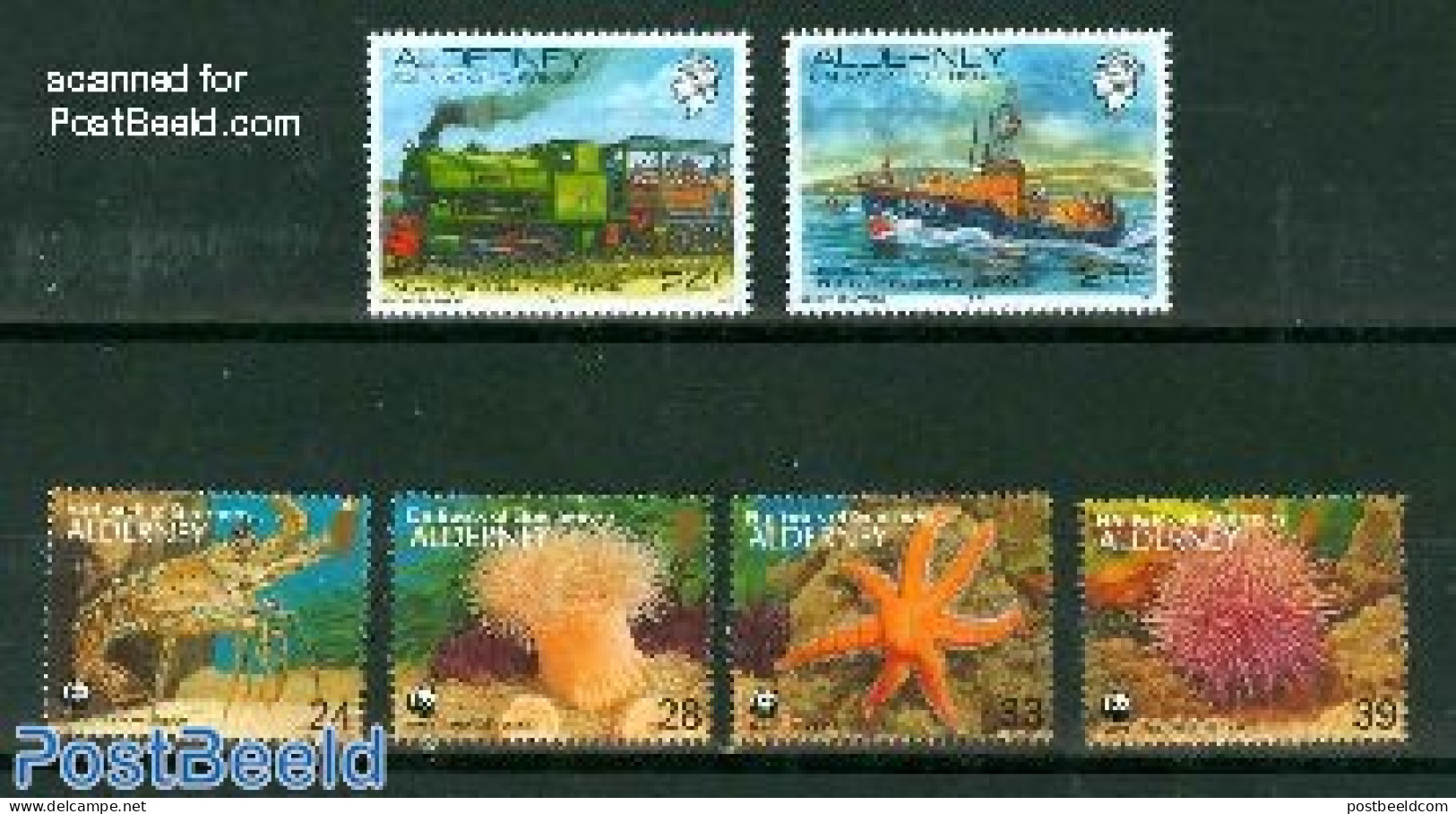 Alderney 1993 Yearset 1993, Complete, 6v, Mint NH, Various - Yearsets (by Country) - Ohne Zuordnung