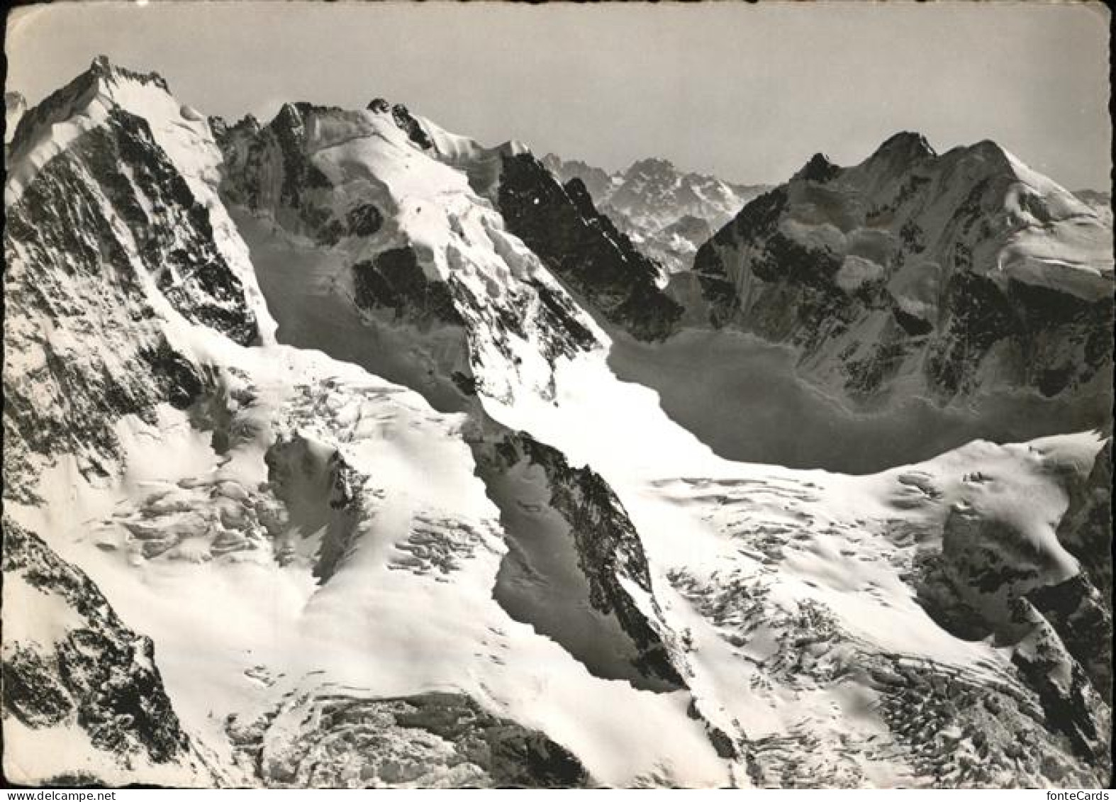 11353935 Pontresina Piz Bernina Piz Roseg Fliegeraufnahme Pontresina - Sonstige & Ohne Zuordnung