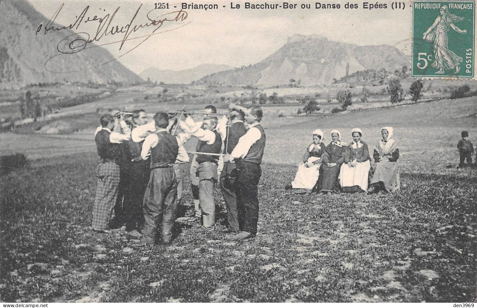 BRIANCON (Hautes-Alpes) - Le Bacchur-Ber Ou Danse Des Epées - Folklore - Voyagé (2 Scans) - Briancon