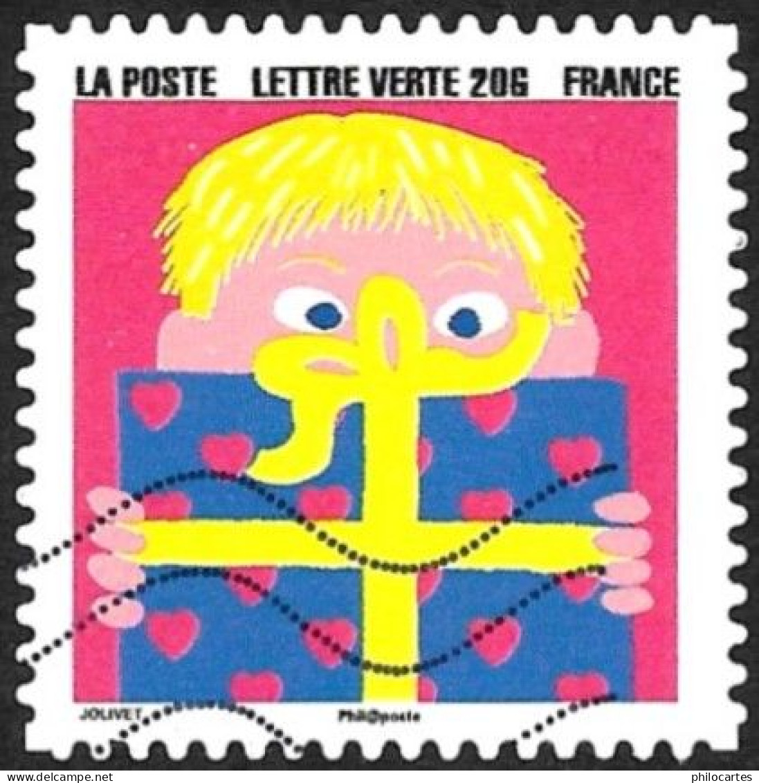 FRANCE 2015 -  YT 1200  -  Bonne Année: Garçon Et Paquet Cadeau  - Oblitéré - Used Stamps