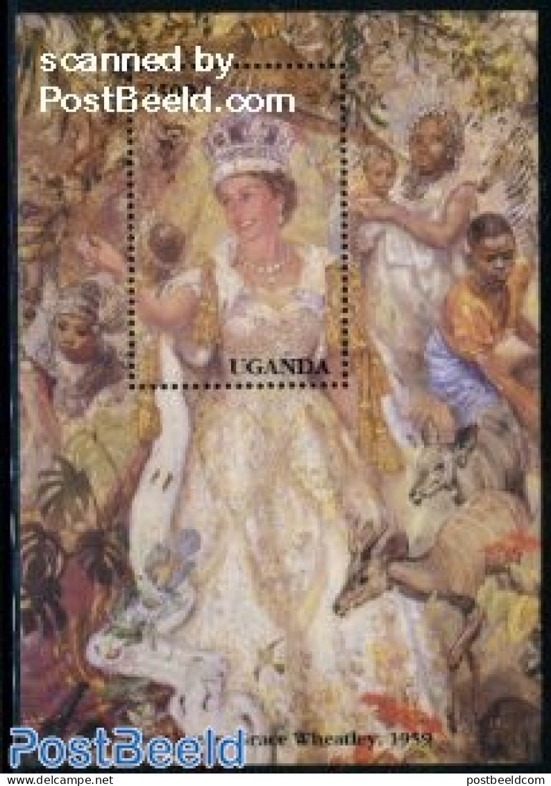 Uganda 1993 40 Years Coronation S/s, Mint NH, History - Kings & Queens (Royalty) - Königshäuser, Adel