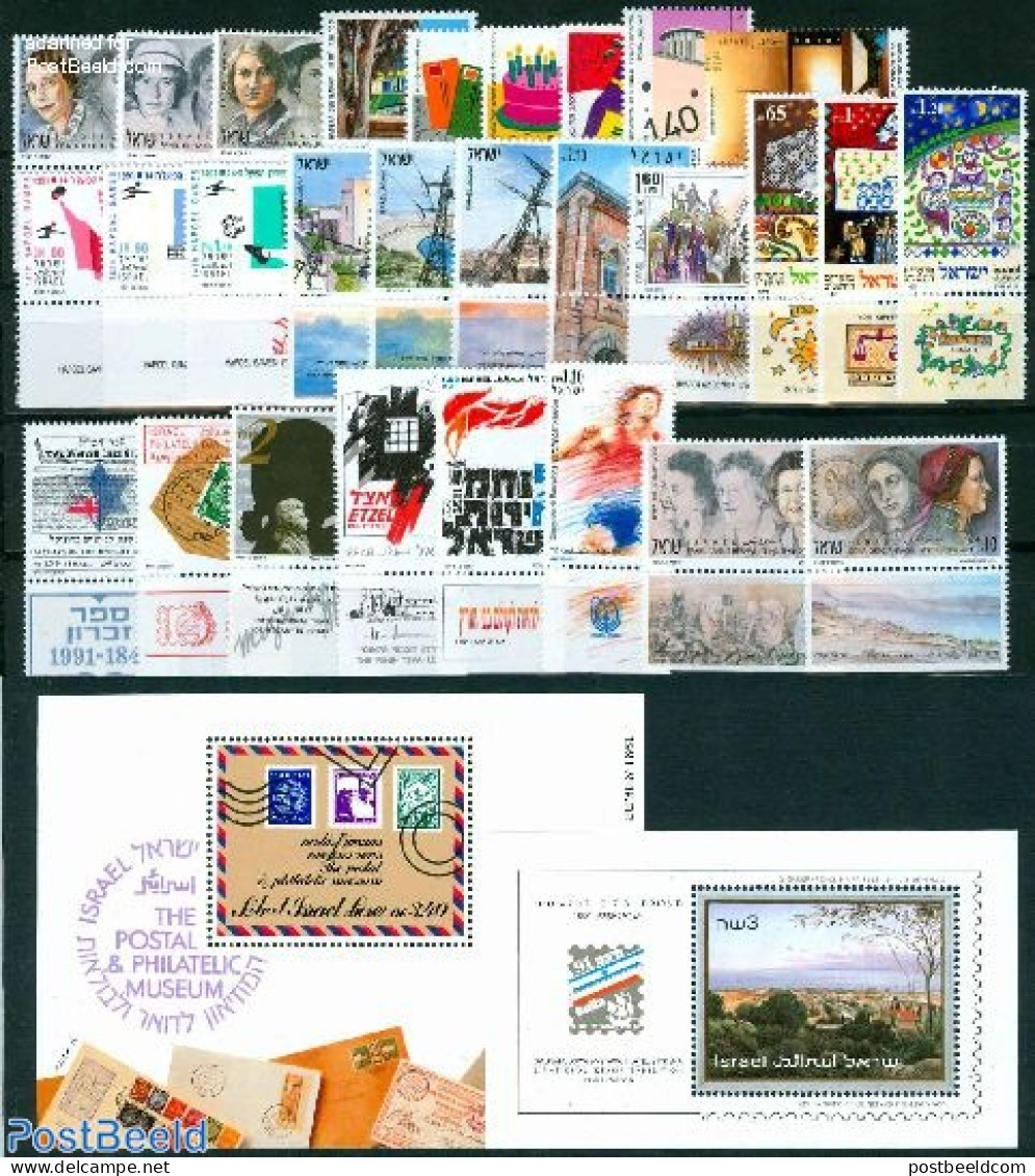 Israel 1991 Yearset 1991, Complete, 28v, Mint NH, Various - Yearsets (by Country) - Nuovi (con Tab)