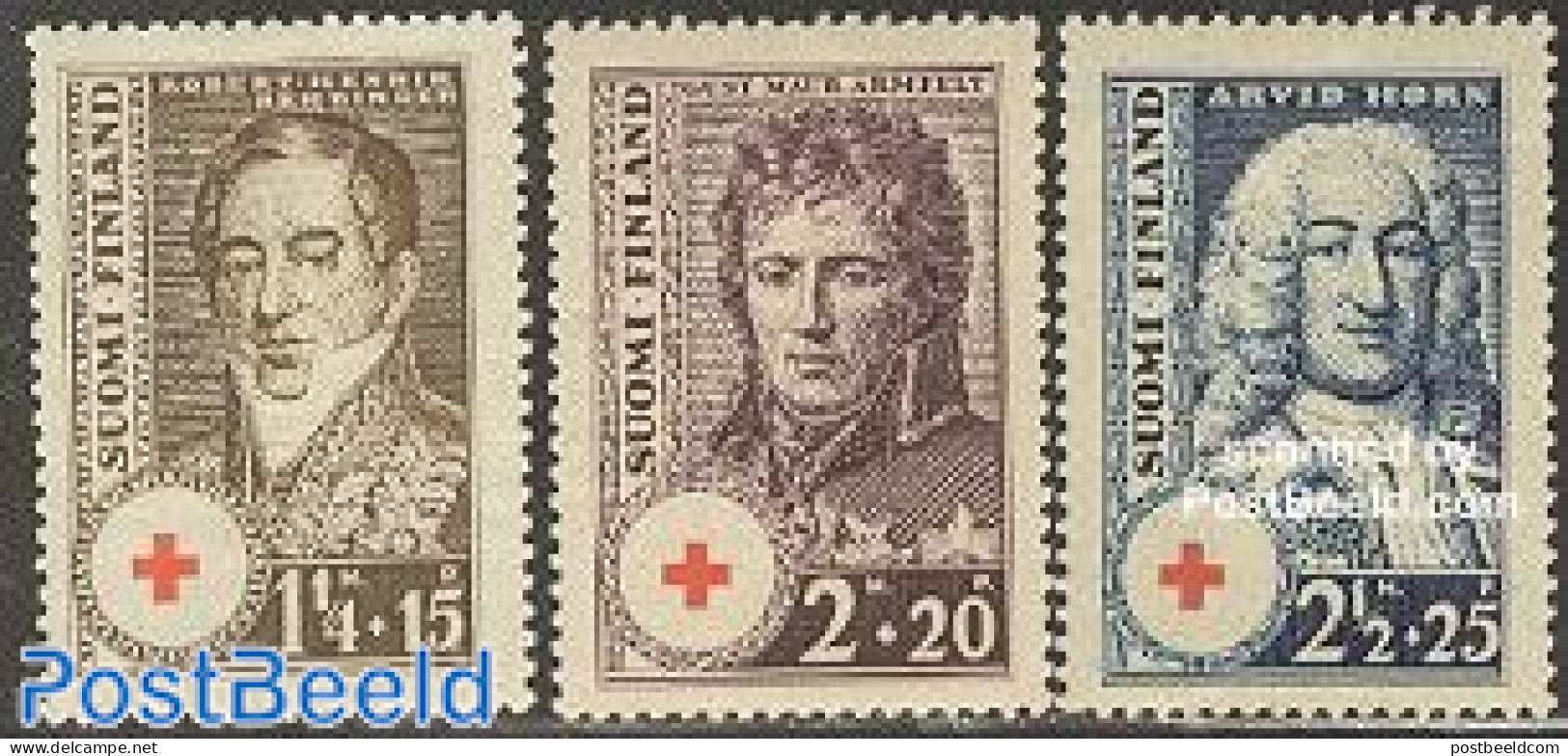 Finland 1936 Red Cross 3v, Mint NH, Health - Red Cross - Neufs