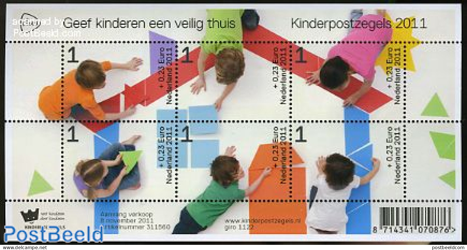 Netherlands 2011 Child Welfare S/s, Mint NH - Ungebraucht
