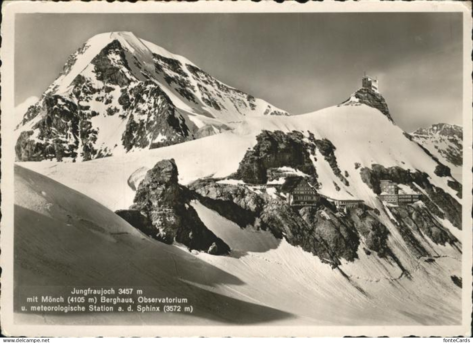 11353895 Jungfraujoch Mit Moench Berghaus Observatorium Meteorologische Station  - Andere & Zonder Classificatie