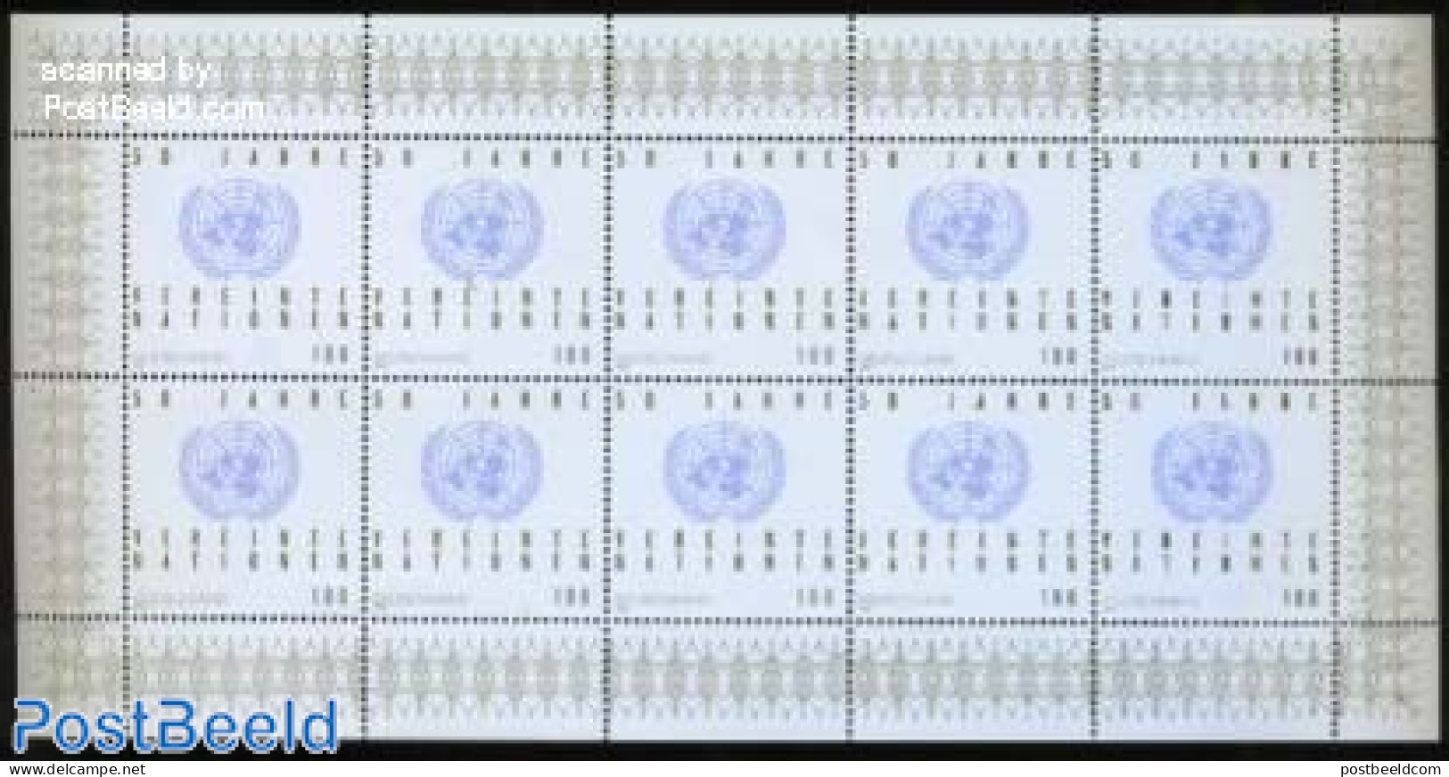 Germany, Federal Republic 1995 United Nations M/s, Mint NH, History - United Nations - Ungebraucht