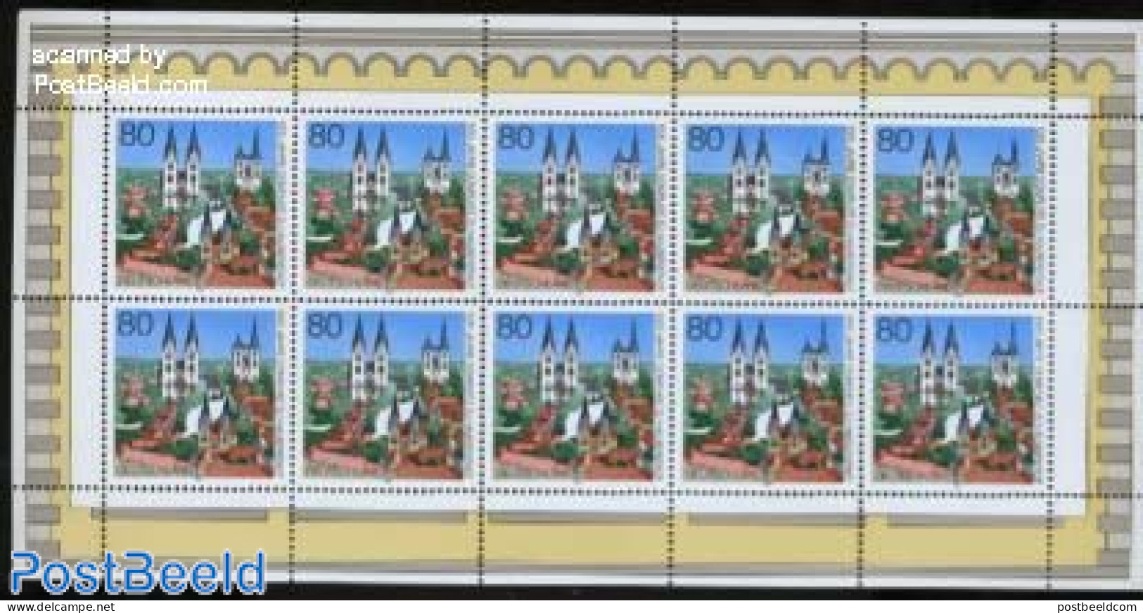 Germany, Federal Republic 1996 1000 Year Domplatz In Halberstadt M/s, Mint NH, Religion - Churches, Temples, Mosques, .. - Nuovi