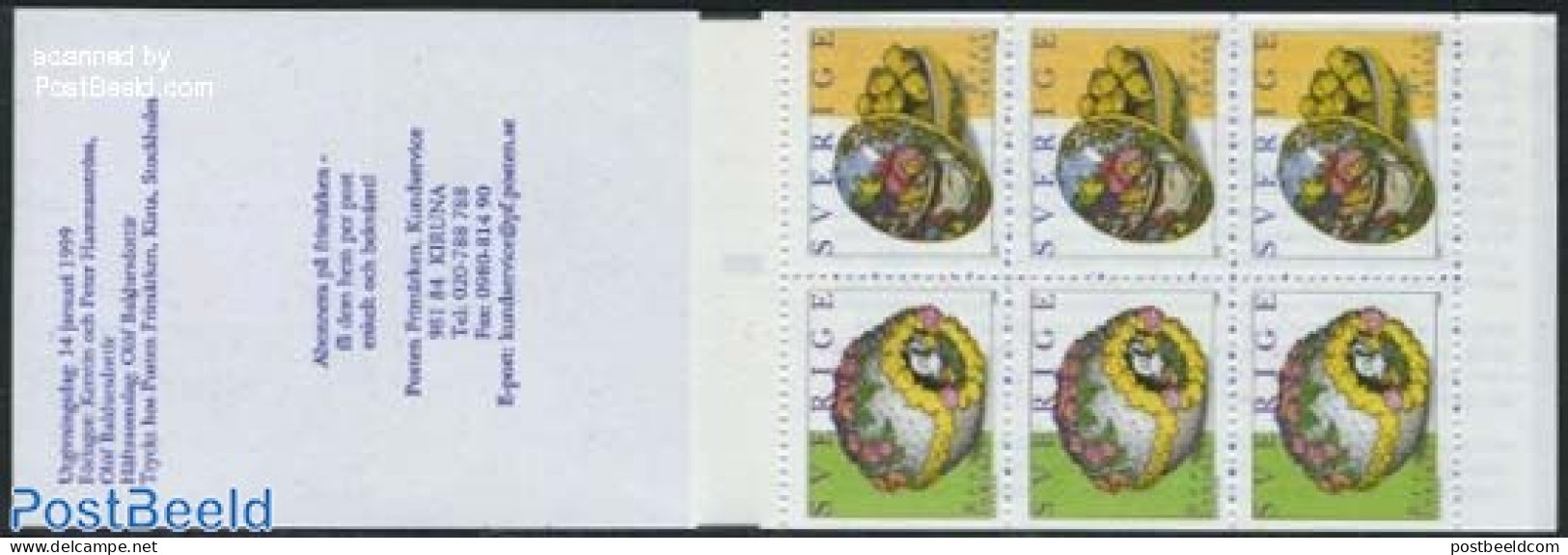 Sweden 1999 EAster Booklet, Mint NH, Religion - Religion - Stamp Booklets - Nuevos