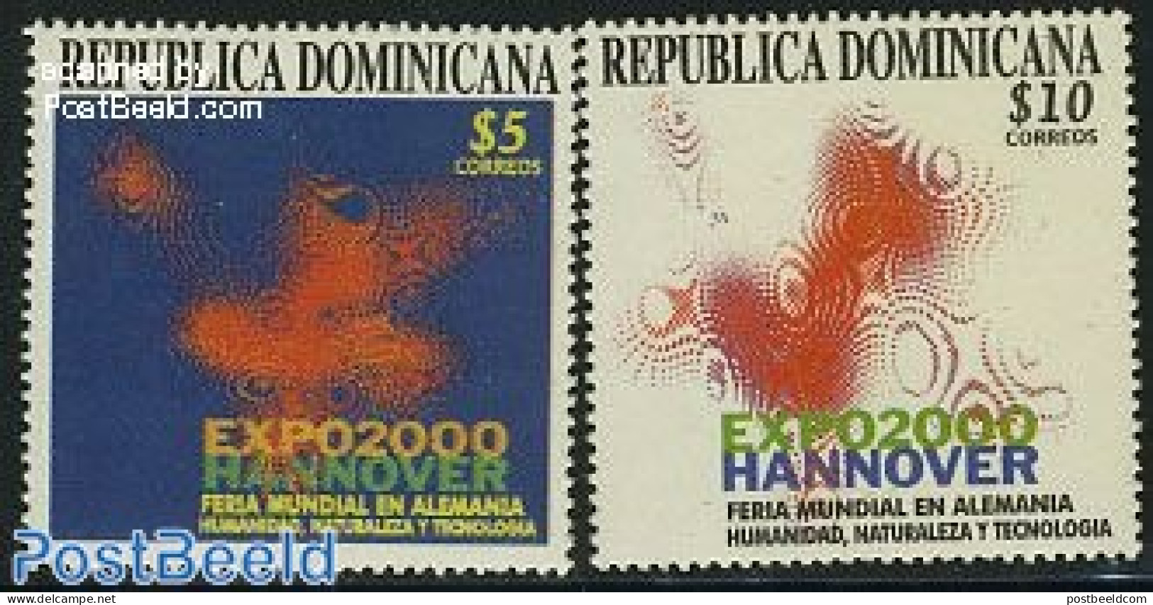 Dominican Republic 2000 World Expo Hannover 2v, Mint NH, History - Various - Germans - World Expositions - Otros & Sin Clasificación