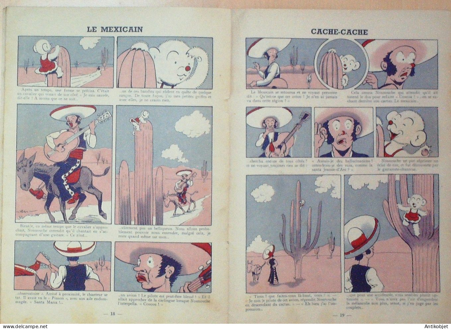 Nounouche En Amérique Illustrté Par Durst édition Gp Eo 1947 - 1901-1940