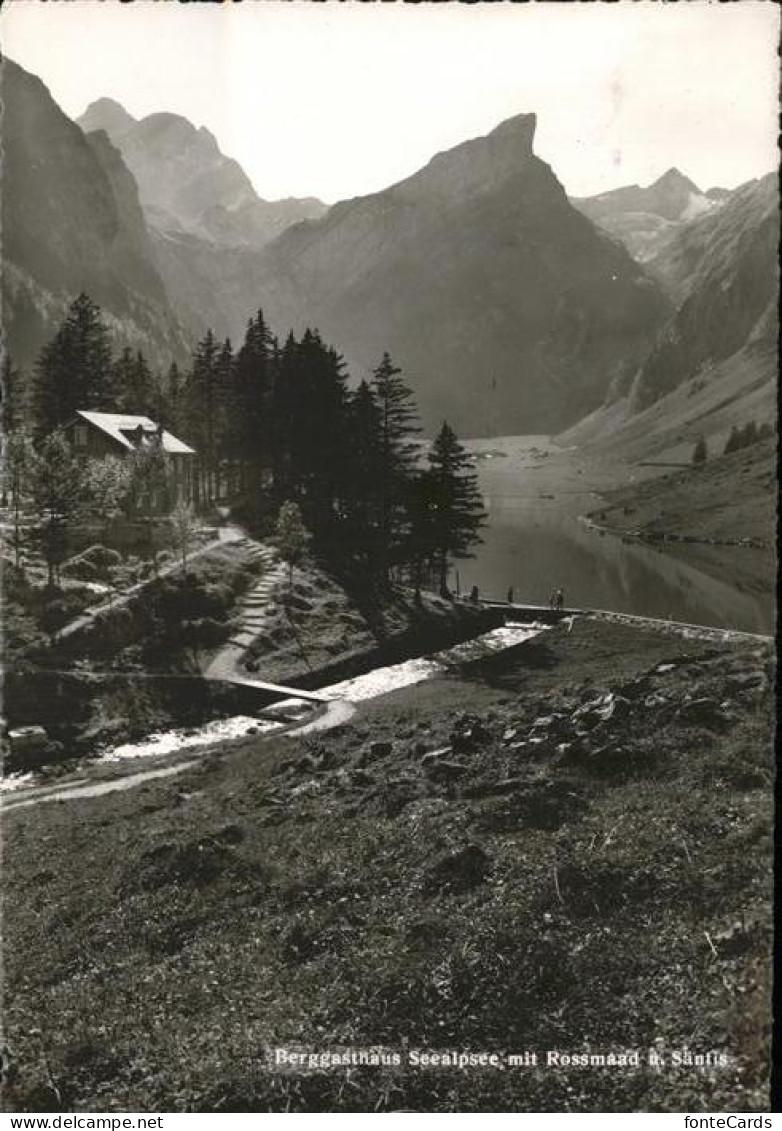 11353883 Seealpsee Berggasthaus Mit Rossmaad Und Saentis Appenzeller Alpen Schwe - Sonstige & Ohne Zuordnung