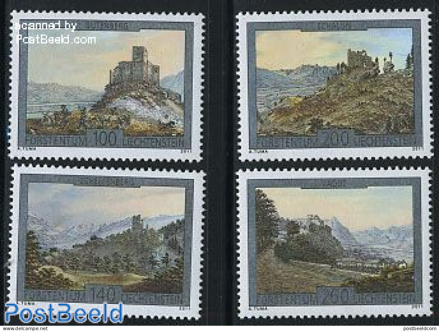 Liechtenstein 2011 Castles 4v, Mint NH, Art - Castles & Fortifications - Ongebruikt