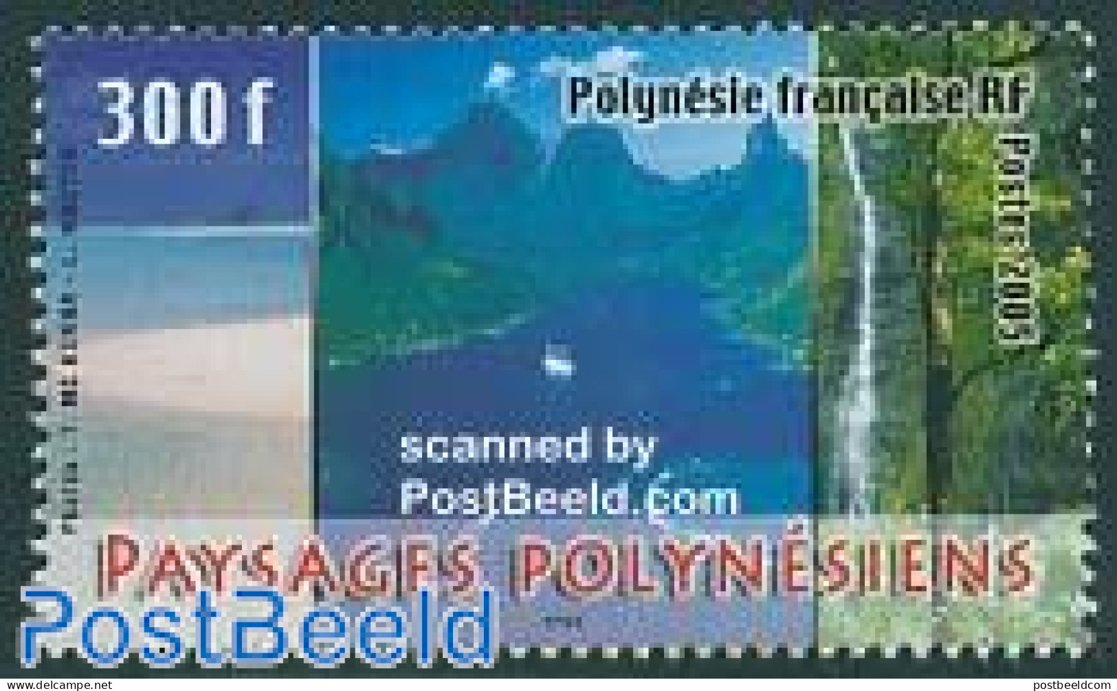 French Polynesia 2005 Landscape 1v, Mint NH, Nature - Sport - Transport - Water, Dams & Falls - Mountains & Mountain C.. - Ongebruikt
