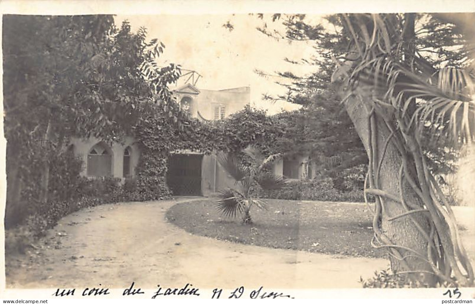 Egypt - MAHATET EL RAML Alexandria - Notre Dame De Sion College - The Garden - REAL PHOTO Year 1912 - Publ. Unknown  - Other & Unclassified