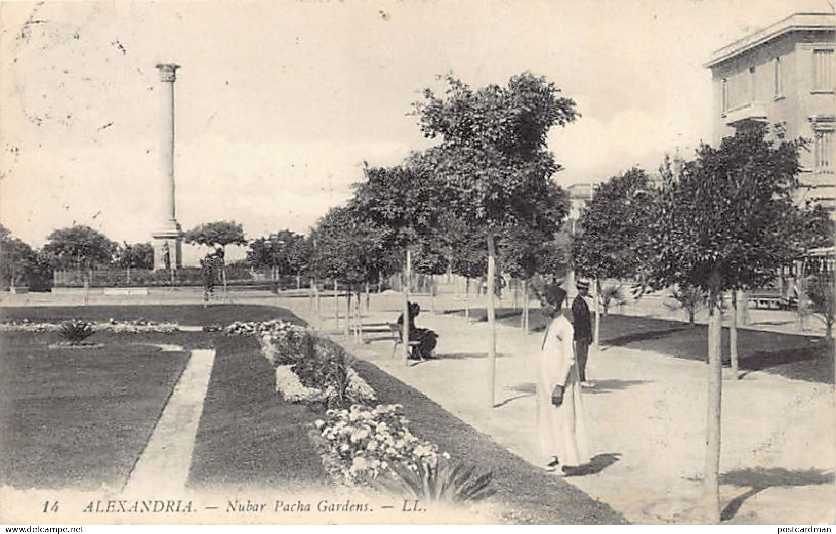 Egypt - ALEXANDRIA - Nibar Pasha Gardens - Publ. Levy L.L. 14 - Alexandrie