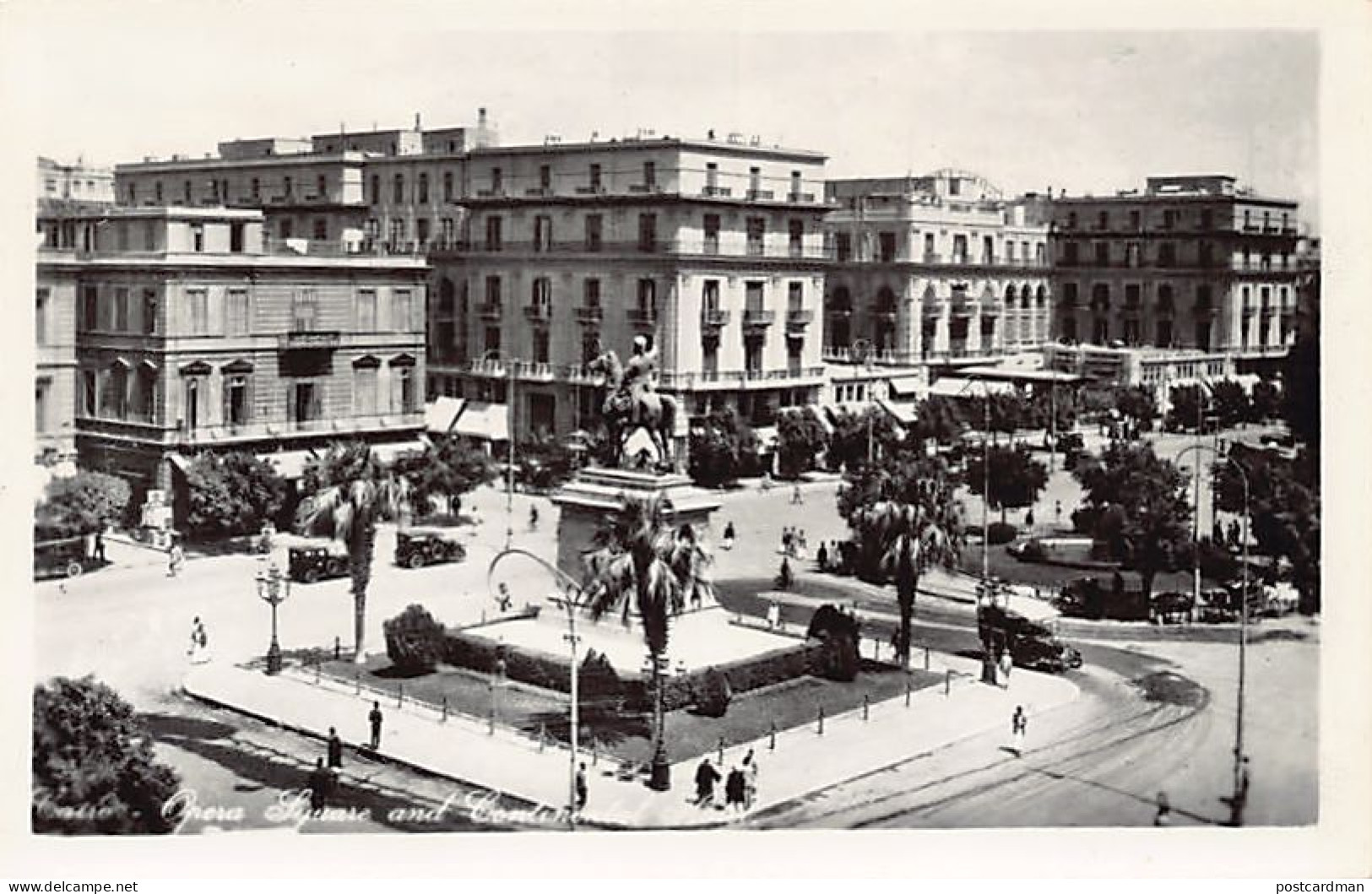 Egypt - CAIRO - Opera Square And Continental Hotel - REAL PHOTO - Publ. Unknown  - El Cairo