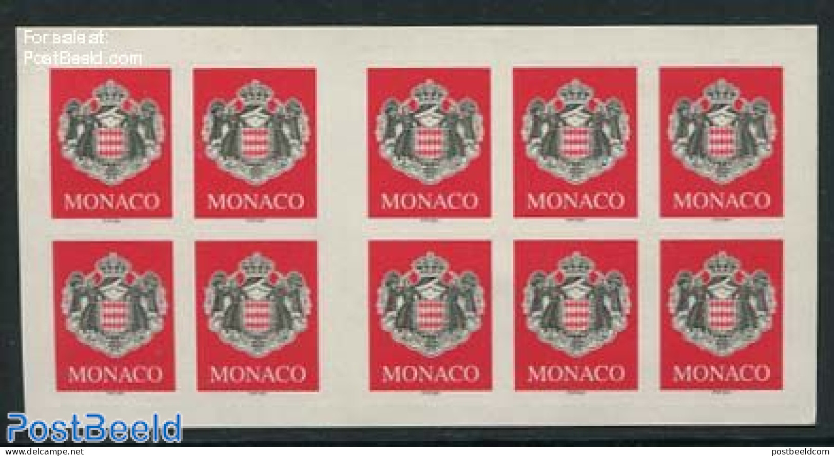 Monaco 2000 Definitive Foil Sheet, Mint NH, History - Coat Of Arms - Neufs