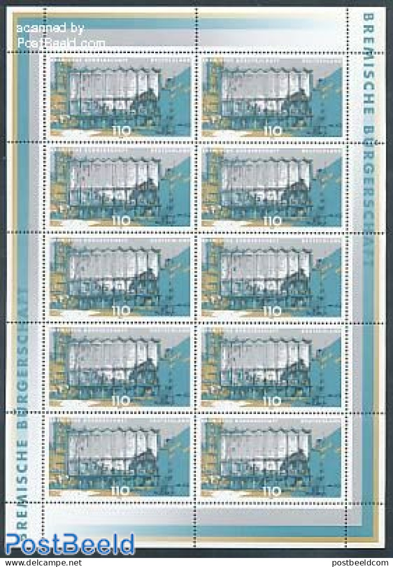 Germany, Federal Republic 1999 Bremen Parliament M/s, Mint NH, Art - Architecture - Ongebruikt