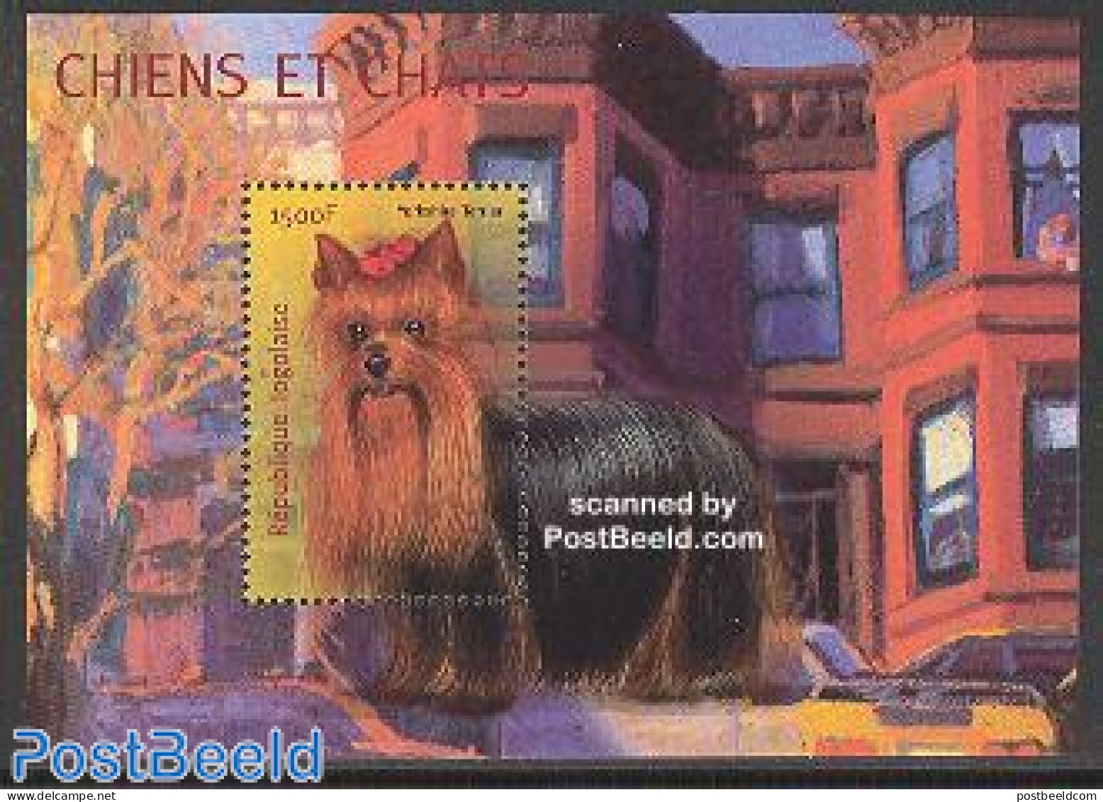 Togo 2001 Yorkshire Terrier S/s, Mint NH, Nature - Dogs - Togo (1960-...)